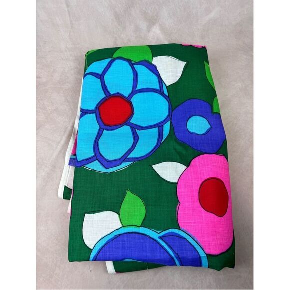 No Brand Other - Vintage Mod Flower Power Fabric 3 Yards x 46”